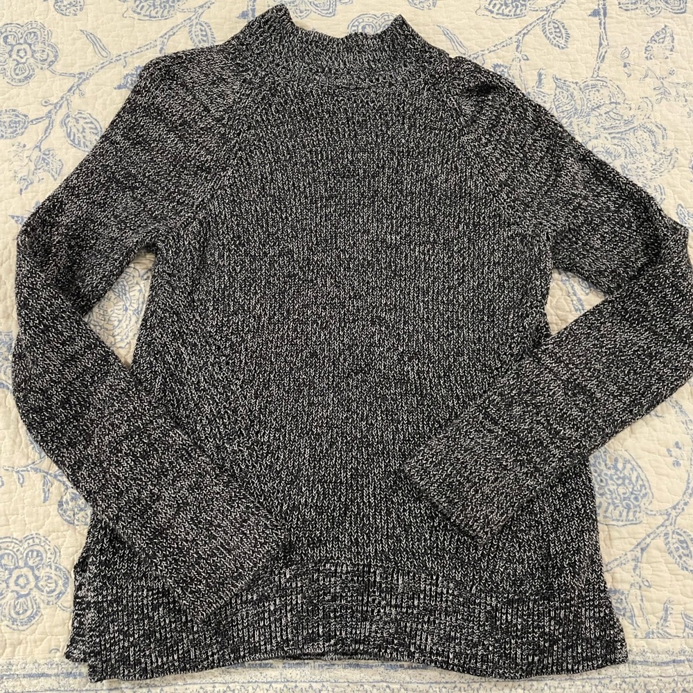 Gap black-and-white marled sweater
